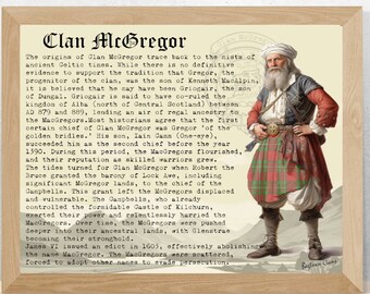 Historia del clan escocés McGregor Póster