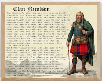 Schotse geschiedenisposter clan Nicolson