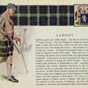 Clan Lamont Vintage Poster image 2