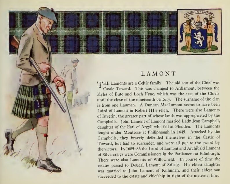 Clan Lamont Vintage Poster image 2