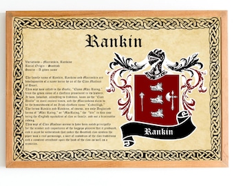 Rankin Coat of Arms Vintage Poster