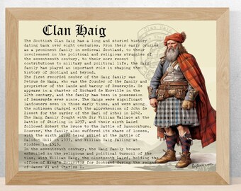 Clan Haig Scottish History Poster
