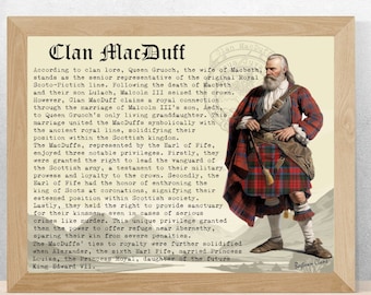 Pôster da história do clã escocês de MacDuff