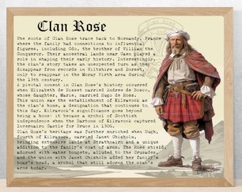 Manifesto della storia scozzese del clan Rose