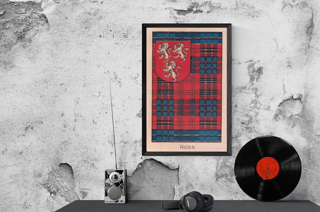 Ross Ancient Tartan T-Shirt Half of Me - Cross Style