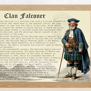 Clan Falconer Scottish History Poster