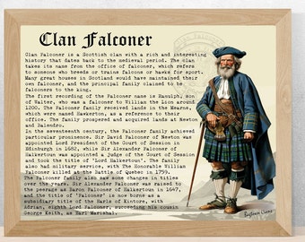 Clan Falconer Scottish History Poster
