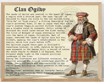 Clan Ogilvy Scottish History Poster