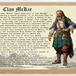 Clan McKie Scottish History Poster