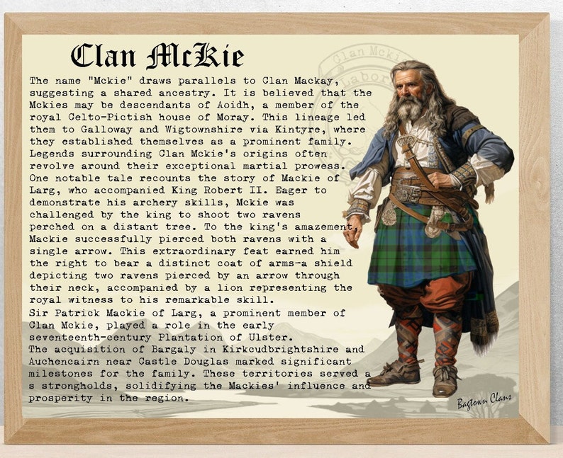 Clan McKie Scottish History Poster