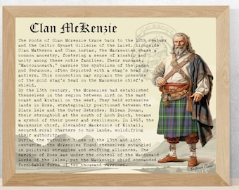 Clan McKenzie Vintage Poster