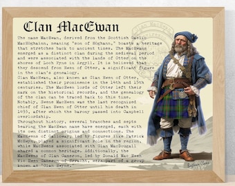 Poster della storia del clan scozzese MacEwan
