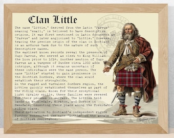 Clan Little Scottish History Poster