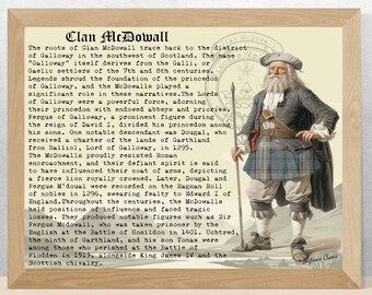 Historia del clan escocés McDowall Póster