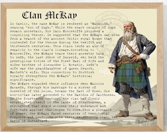 Clan McKay Vintage Poster