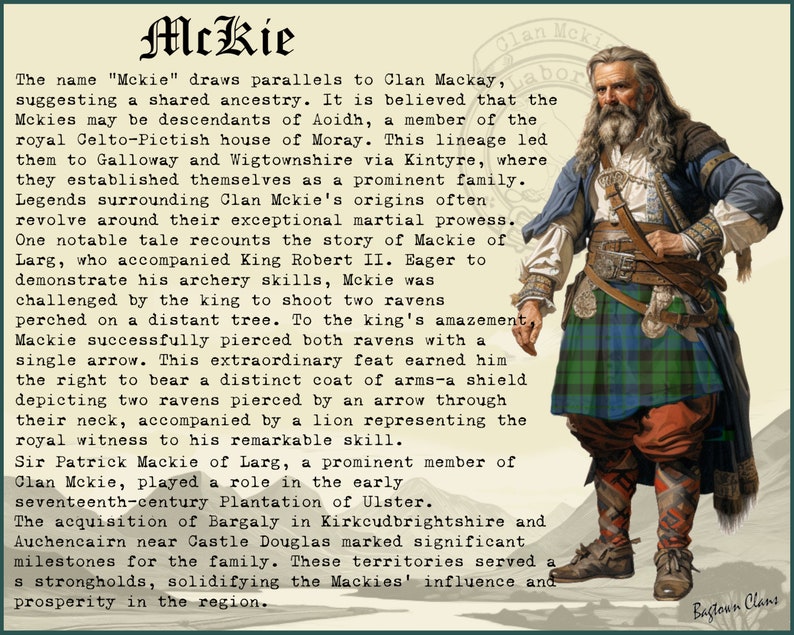 Clan McKie Vintage Poster image 5