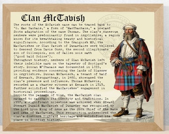 McTavish Scottish History Poster