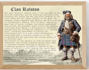 Clan Ralston Scottish Geschichtsposter