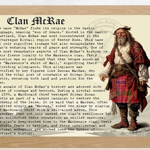Clan McRae Scottish History Poster