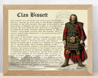 Clan Bissett Vintage Poster