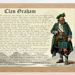 Clan Graham Scottish History Poster