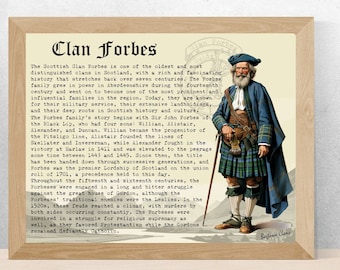 Skotsk historiaposter för Clan Forbes