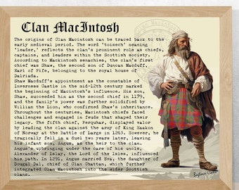 Historia del clan escocés MacIntosh Póster
