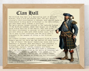 Clan Hall Vintage Poster
