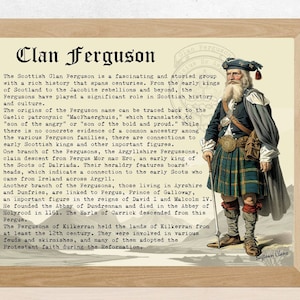 Clan Ferguson Scottish History Poster