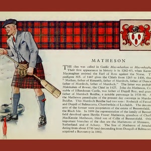 Clan Matheson Vintage Poster image 3