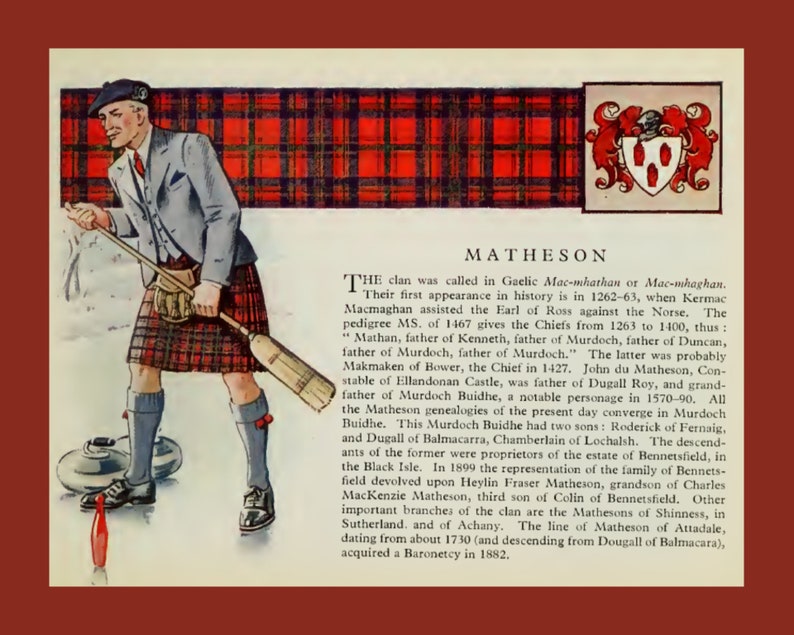 Clan Matheson Vintage Poster image 3