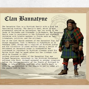 Clan Bannatyne Vintage Poster
