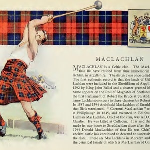 Clan Maclachlan Vintage Poster Bild 2