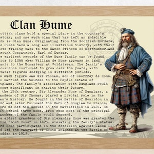 Clan Hume Scottish History Poster