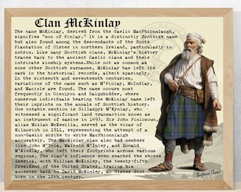 Plakat vintage klanu McKinlay