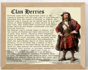 Clan Herries Schotse geschiedenisposter