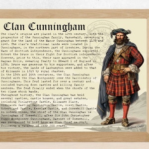 Clan Cunningham Scottish History Poster