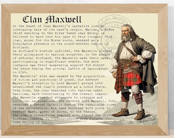 Maxwell Scottish History Poster
