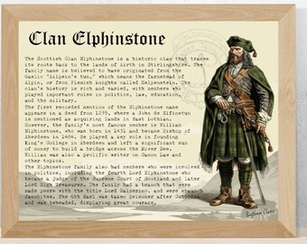 Clan Elphinstone Schottische Geschichte Poster