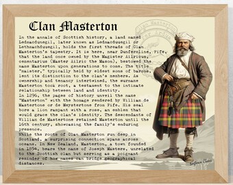 Masterton Scottish Geschichtsposter