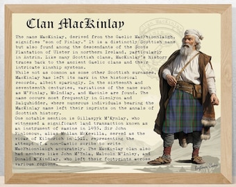 Plakat Vintage Clan MacKinlay