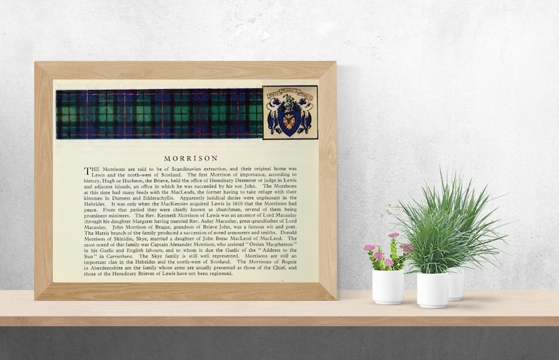 Clan Morrison Vintage Poster image 1