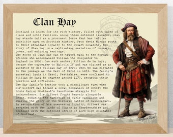 Historia escocesa del clan Hay Póster