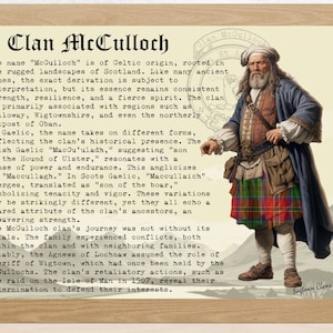 McCulloch Scottish History Poster