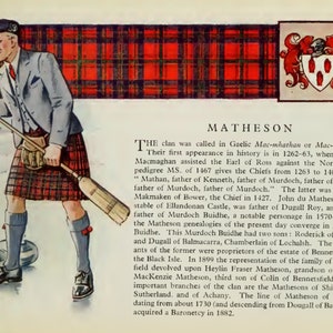 Clan Matheson Vintage Poster image 2