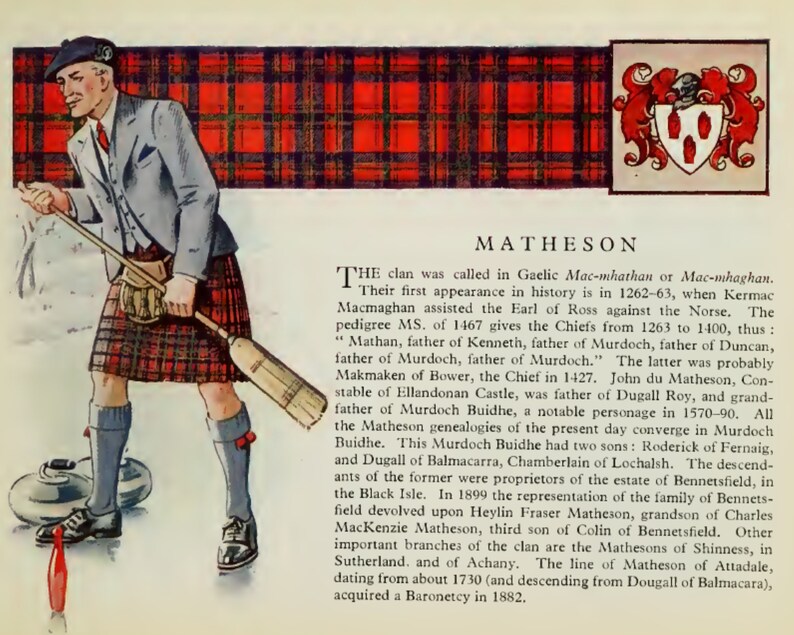 Clan Matheson Vintage Poster image 2
