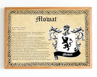 Plakat vintage Mowat at of Arms
