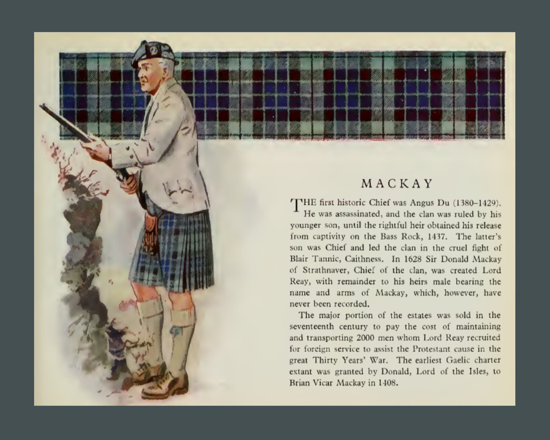 Clan Mackay Vintage Poster - Etsy UK