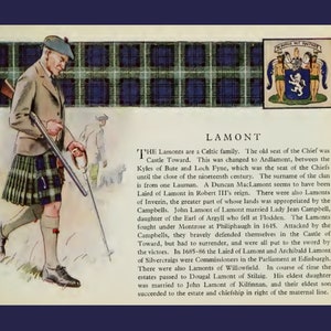 Clan Lamont Vintage Poster image 3