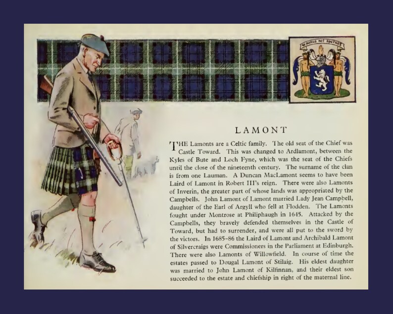 Clan Lamont Vintage Poster image 3